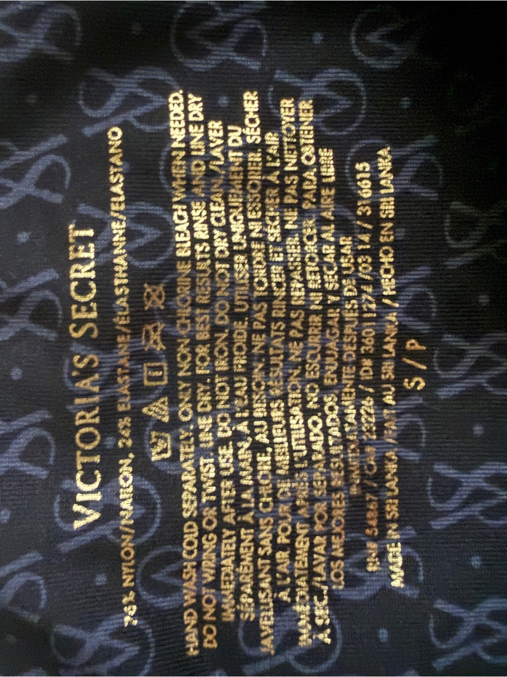 Victoria's Secret Black tie Bikini with Gold Ring Accents - Picture 3 of 4